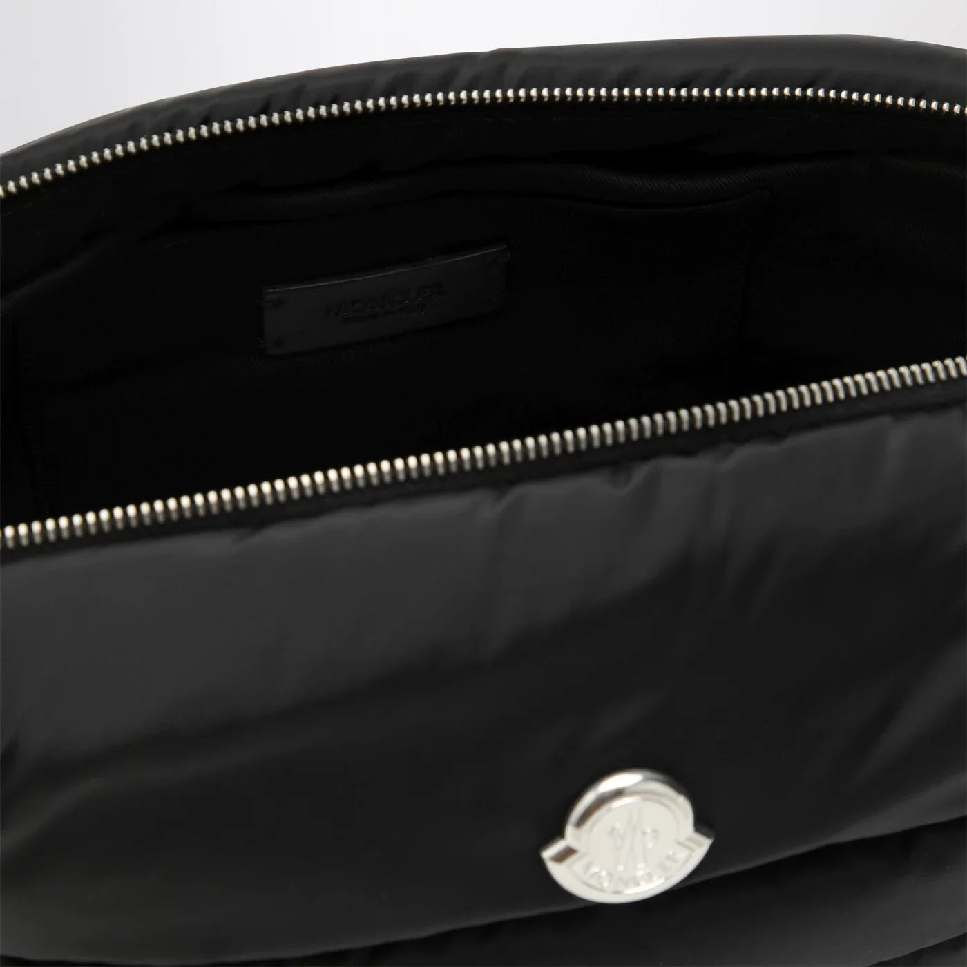 Moncler - Caradoc beauty case in quilted black nylon