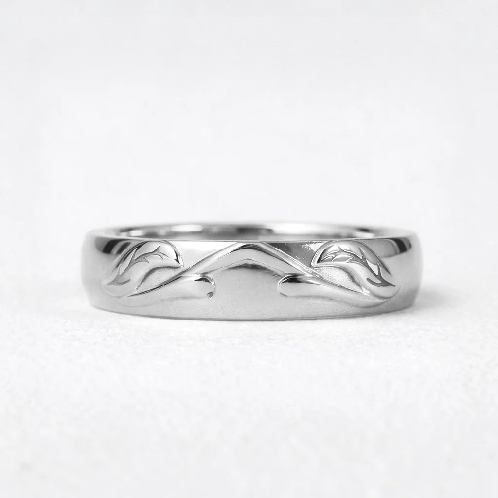 The Eternal Vine | Diamond Intertwined Wedding Couple Band