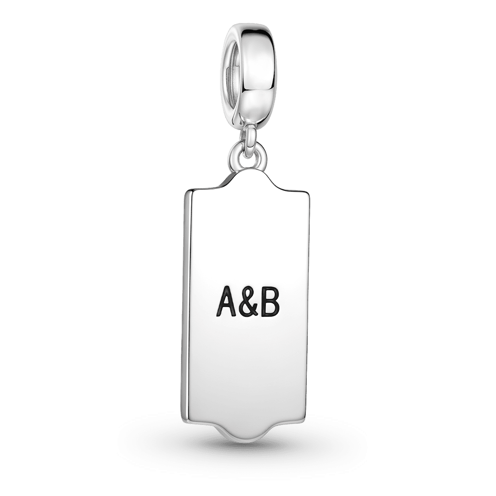 Gnoce Love Thermometer Charm Platinum-plated Silver Blend