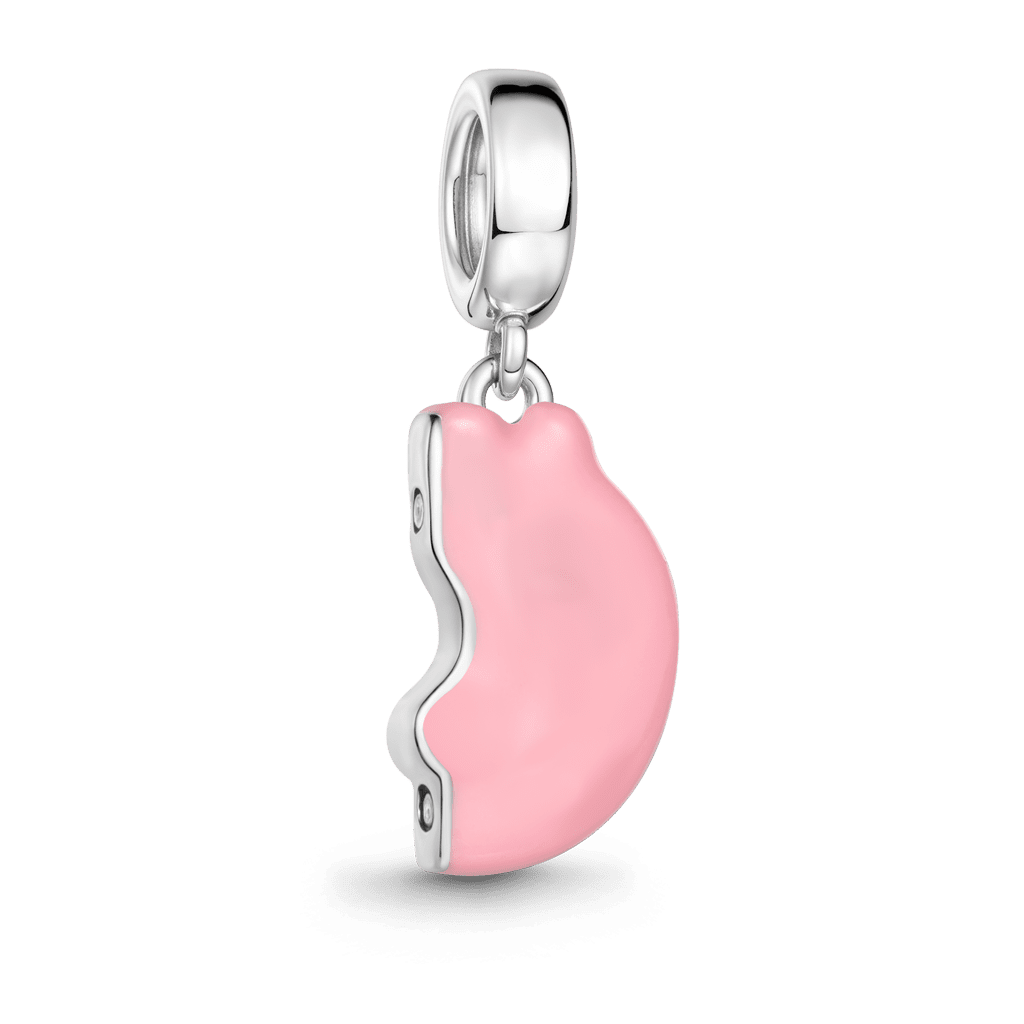 Gnoce Bunny Rabbit Charm Platinum-plated Silver Blend