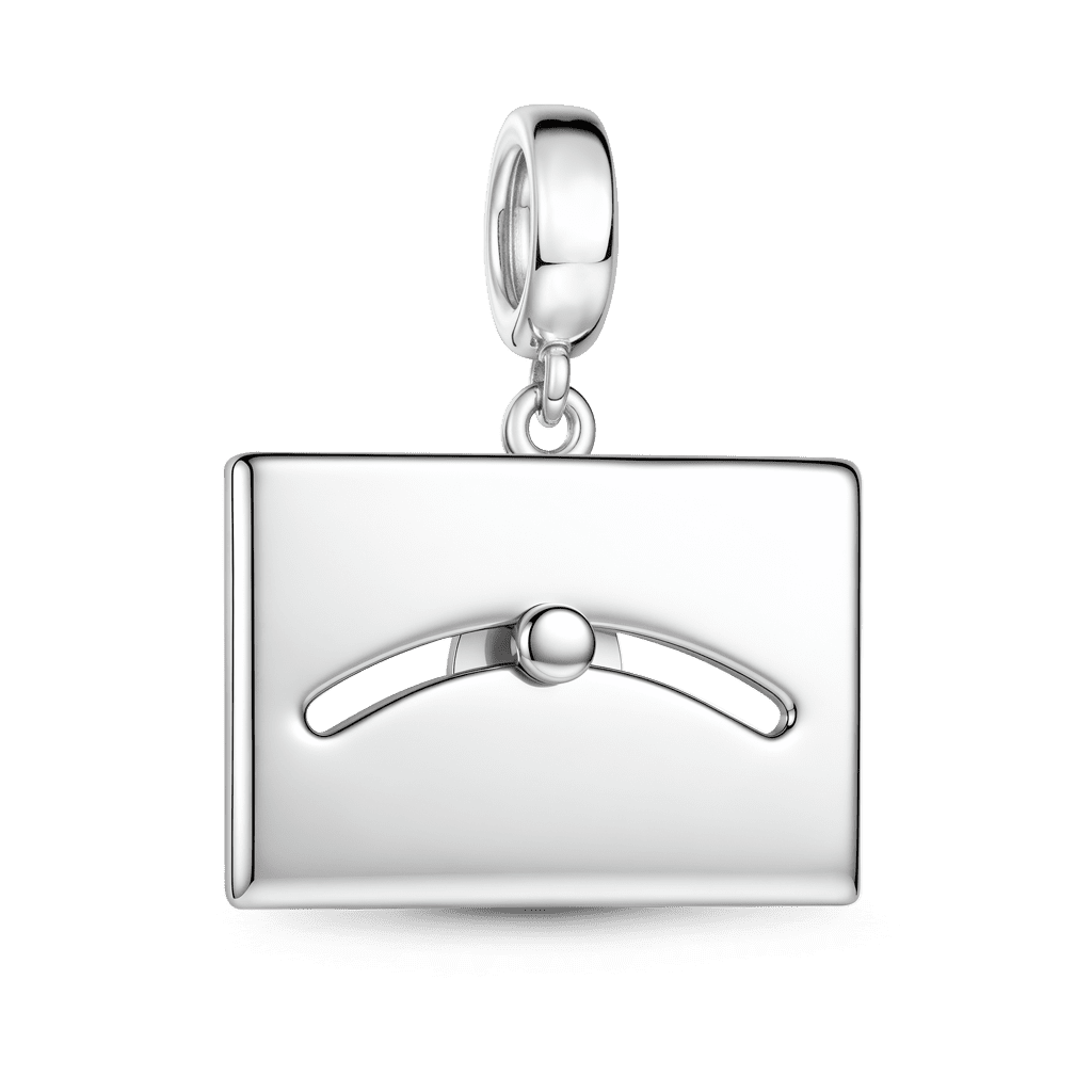 Gnoce Divination Board Charm Platinum-plated Silver Blend