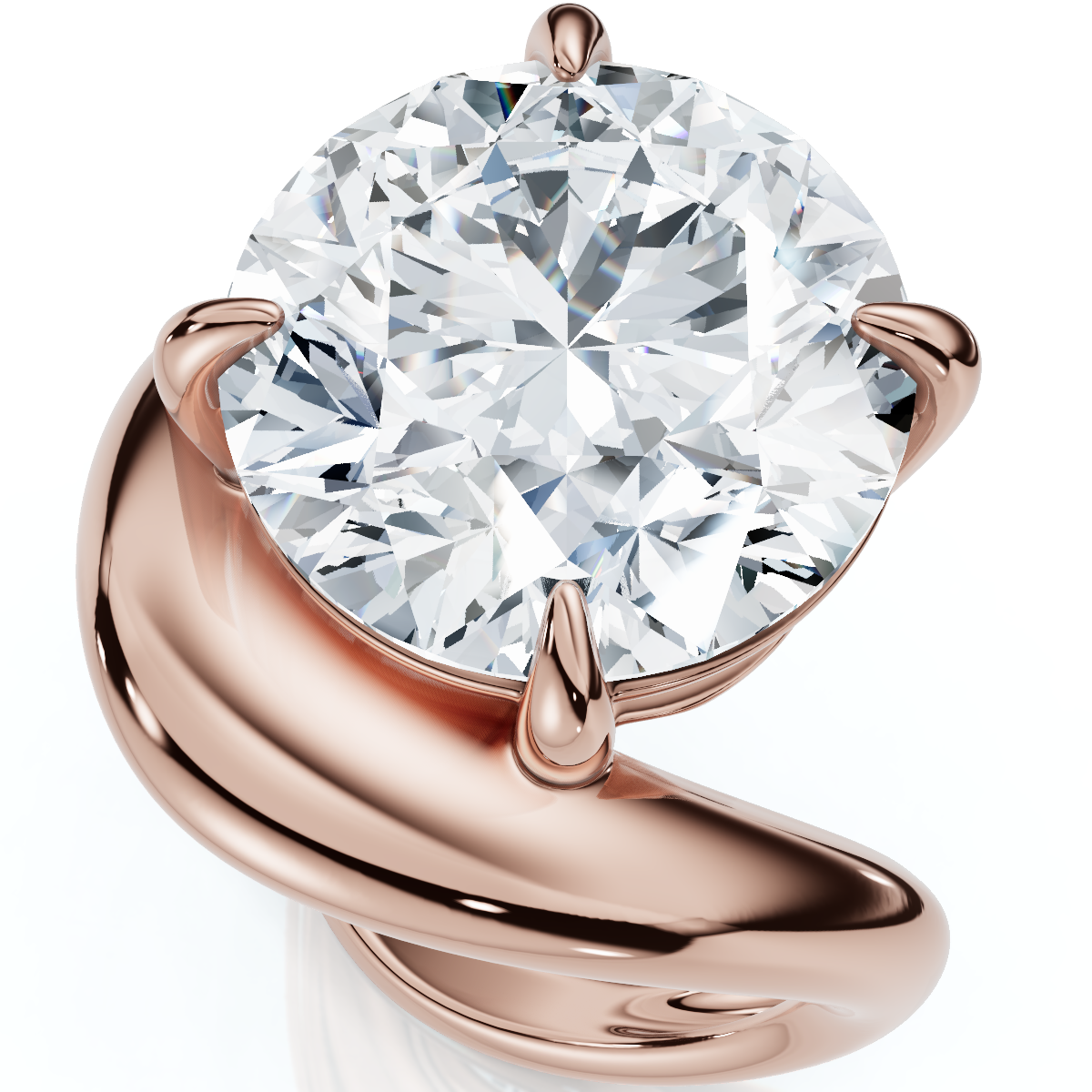 Certified 5Ct Diamond Ferra Engagement Anniversary Ring 14k Gold Lab Grown