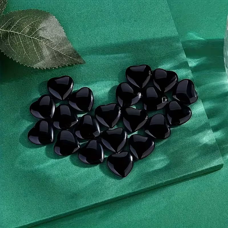 Heart Black Obsidian