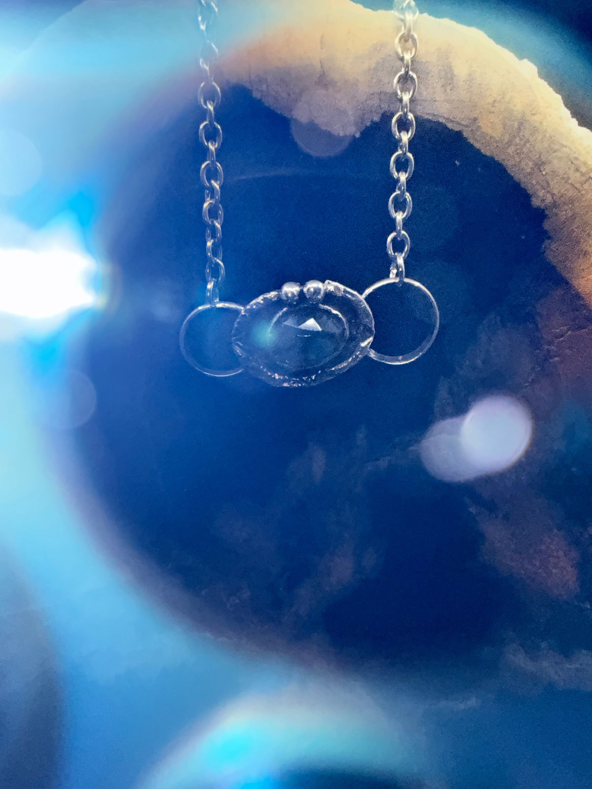 Moss Agate Gobbler Necklace