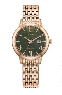 Lady's Citizen Eco-Drive with Green Ombre Dial