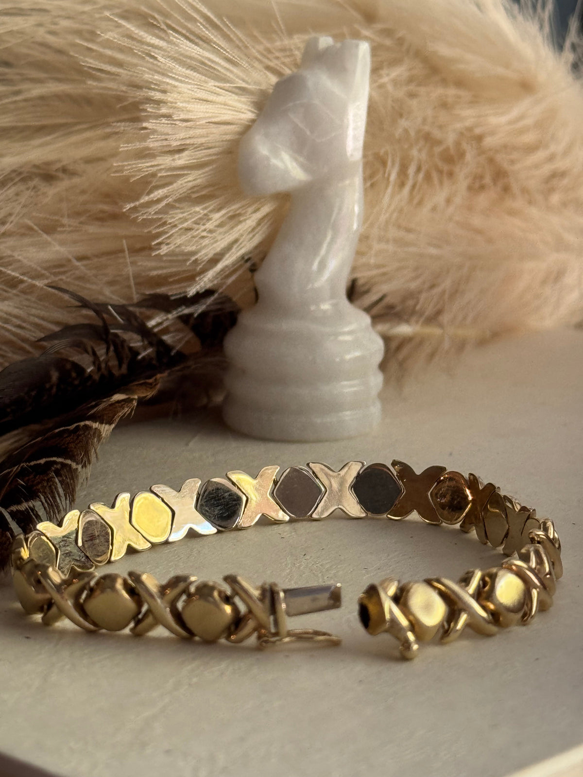 Vintage 14k “XOXO” Bracelet
