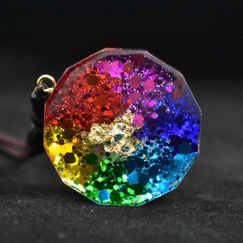 7 Chakra Orgonite Energy Pendant Necklace