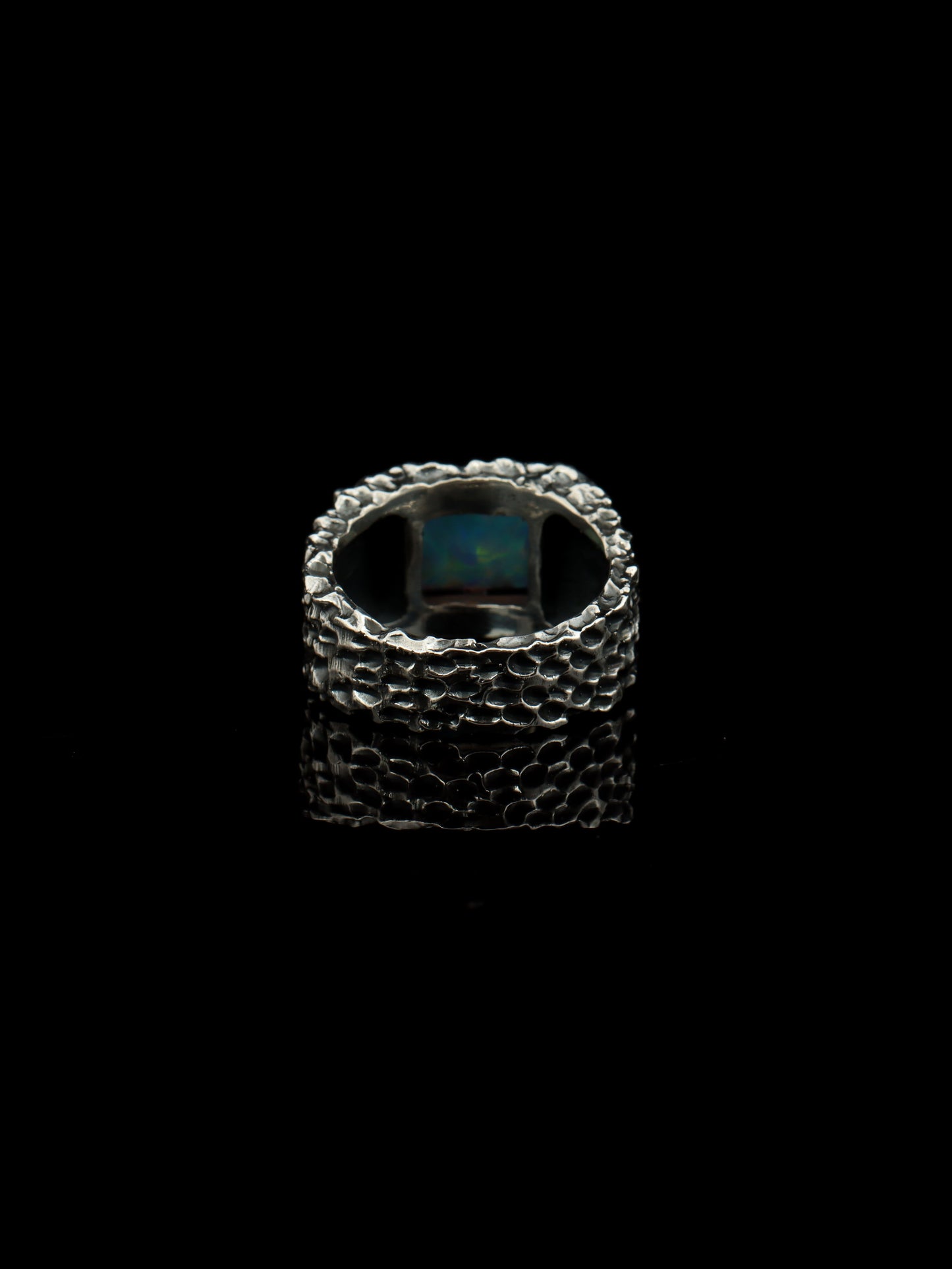 Sleeping Beauty Turquoise Forge Ring – 925 Sterling Silver