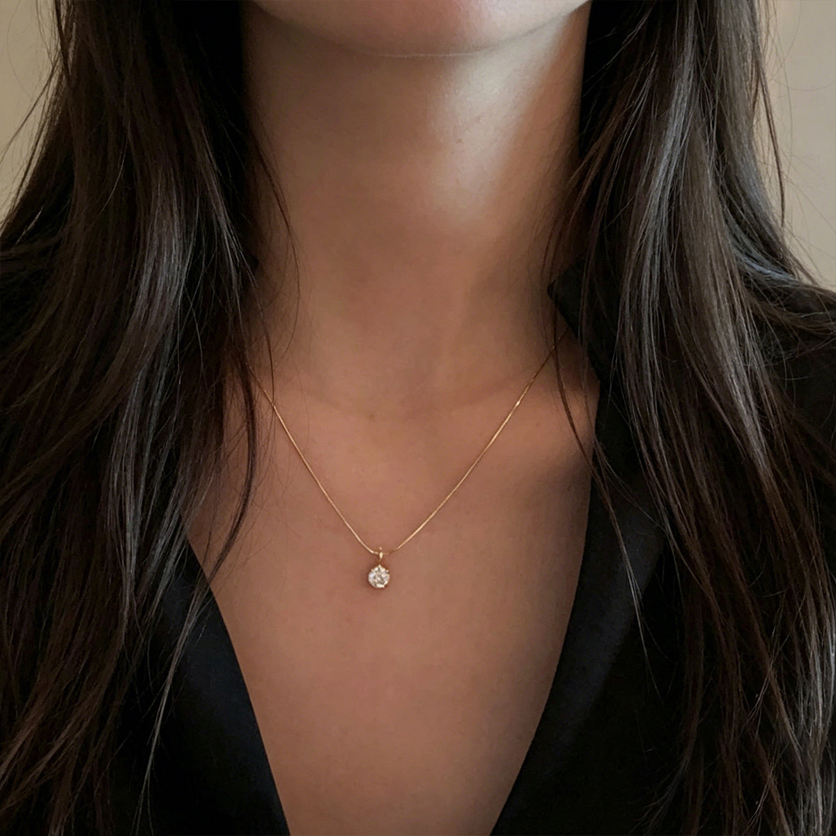 1.0 Carat Lab-grown Diamonds Pendant Necklace