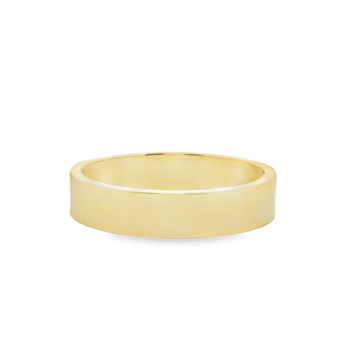 Flat Straight Band Wedding Ring