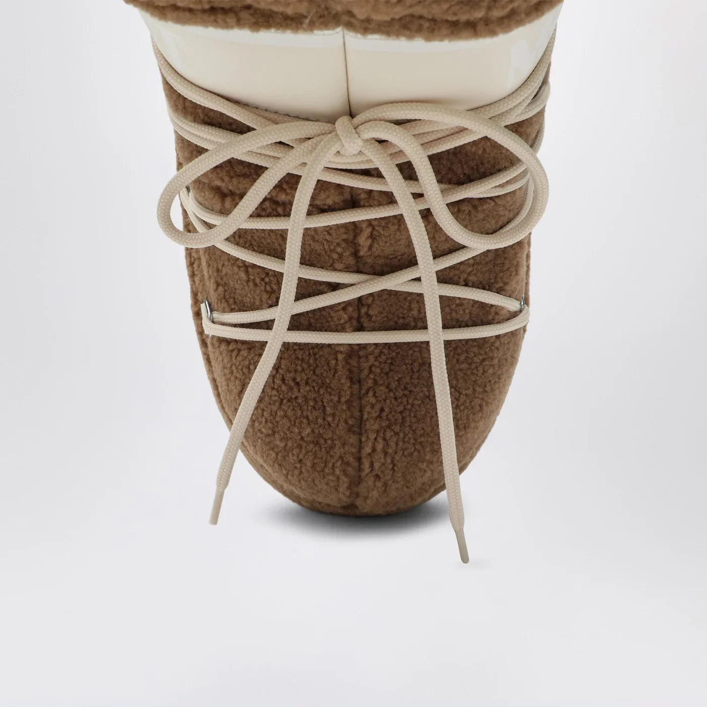 Moon Boot - Icon Low boot in camel teddy fabric