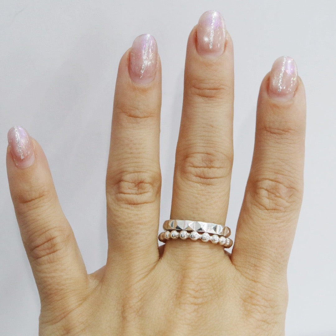 Largest Ball Stacking Ring - Choose your Metal - Sterling Silver or 14 Karat Yellow Gold Fill