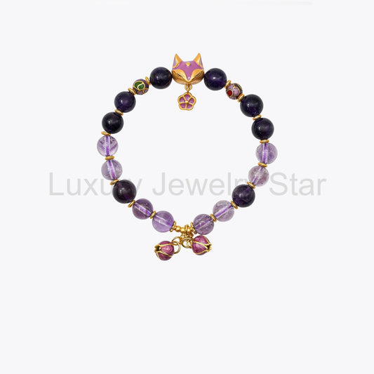 Amethyst & Citrine Destiny Shift Crystal Bracelet - image 2