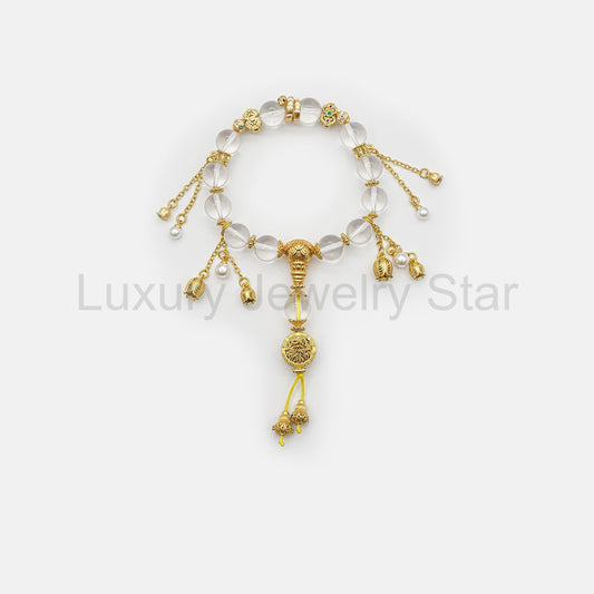 Golden Serpent Treasure Trove Crystal Bracelet - image 2