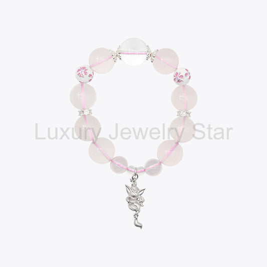 Nine-Tailed Frostbone – Veil-Weaver Crystal Bracelet - image 2