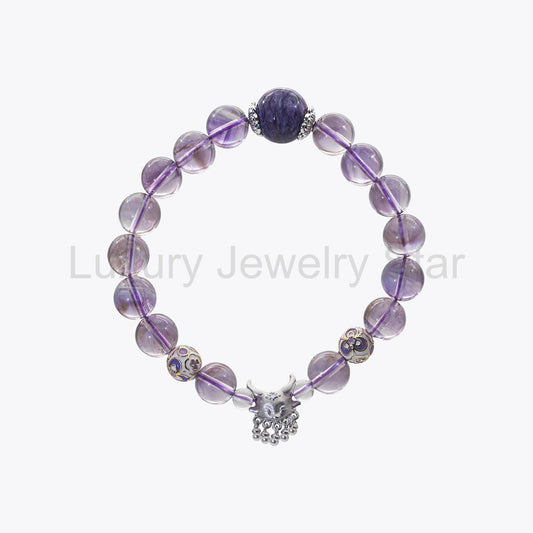 Nine-Tailed Pearl & Crystal · Pure Dragon Heart Bracelet - image 2