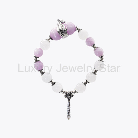 Violet Flame Charisma Loop Crystal Bracelet (Nine Purple Fire Energy) - image 2