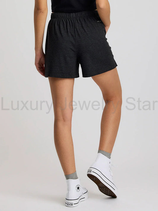 Women's Bamboo Flex Sunday Short - Heather Black - image 2
