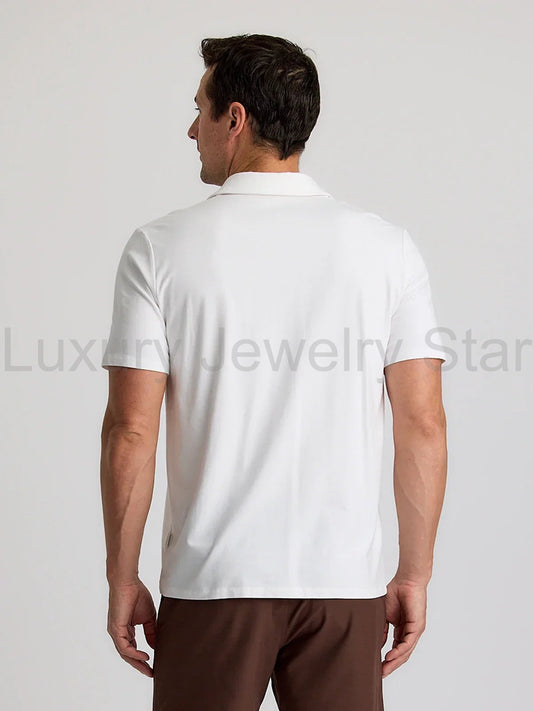 Men's Bamboo Current Polo - Bright White - image 2