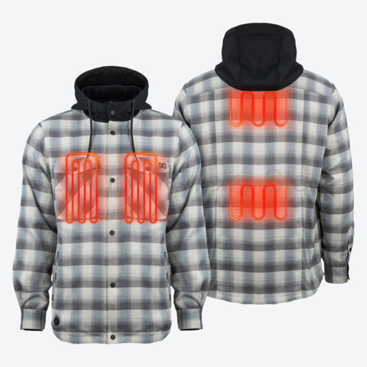 Flannel Heated Hoodie Jacket - image 2