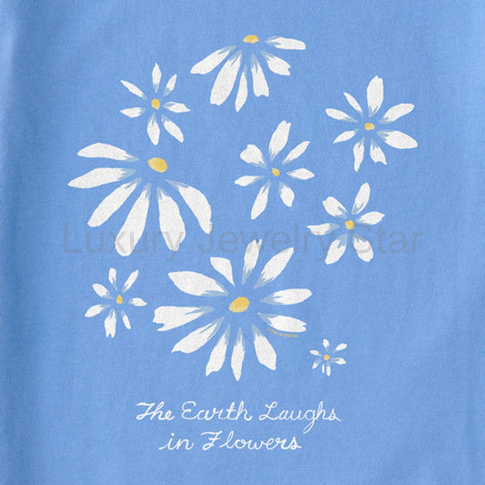 Women's Earth Laughs Daisies Short Sleeve Tee - 129234 - image 2