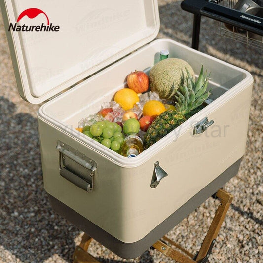 Naturehike Retro-Style Cooler Box Portable Lightweight 29L & 51L Capacity Food Drink - image 2