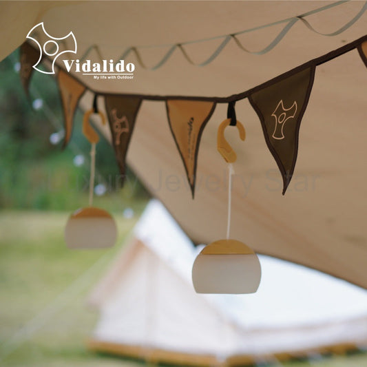 Vidalido Decorative Flag Pennant Outdoor Multifunctional Hanging Light Rope Camping - image 2