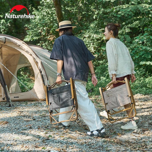 Naturehike MW02 Camping Folding Chair Portable Thickened Soft Cotton Cushion 1 Person - image 2