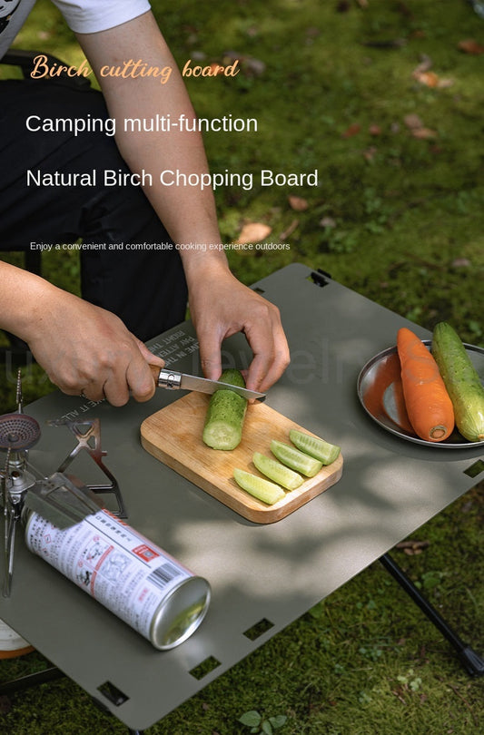 Campingmoon YM-1609/2013 Brich Copping Board Portable Lightweight Wood Cutting Board - image 2