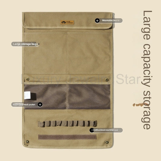 Mobi Garden Vintage Canvas Hanging Storage Bag Portable Lightweight Multifunctional - image 2