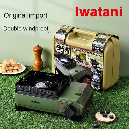 Iwatani Tough Maru Jr. Outdoor Stove Portable Butane Canister Cassette Stove With Double - image 2