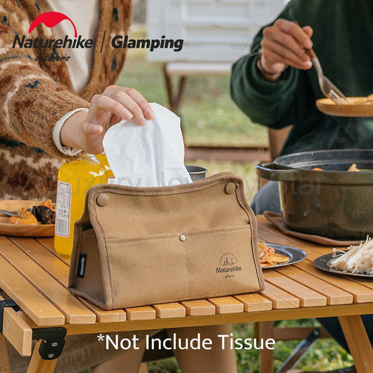 Naturehike Outdoor Canvas Tissue Storage Box Camping Travel Accessories Household Waxed - image 2