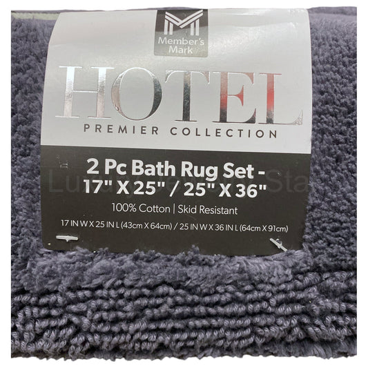 Member's Mark Hotel Premier 100% Cotton Bath Rug Set, 2pc - image 2