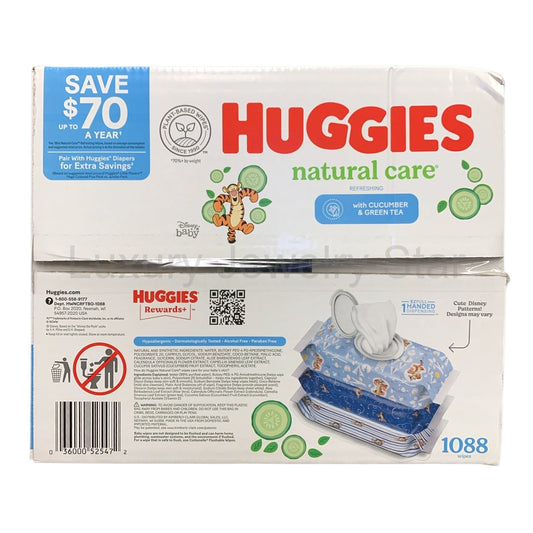 Huggies Natural Care Refreshing Clean Baby Wipes, Cucumber & Green Tea, 17-packs - image 2