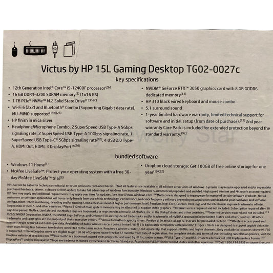 HP Victus 15L, Intel i5-12400F, 16GB RAM, 1 TB SSD, GeForce RTXTM 3050 Graphics - image 2