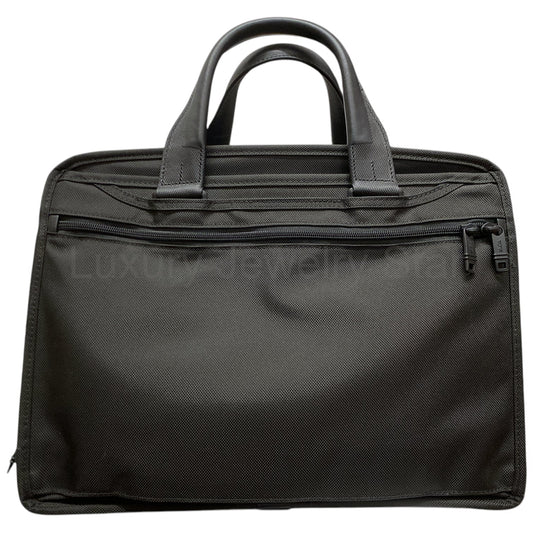 TUMI Alpha Expandable Laptop Briefcase, Black *Missing Strap & Removable Case* - image 2