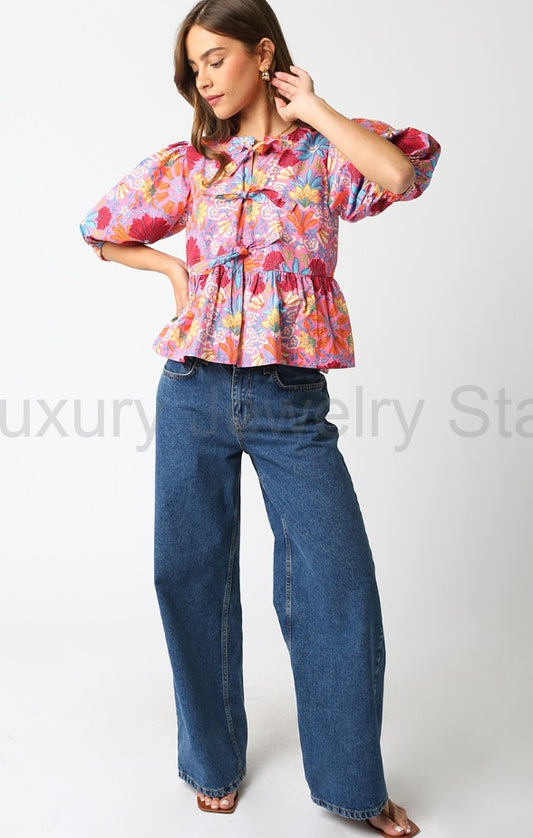 Reese Floral Shirt - image 2