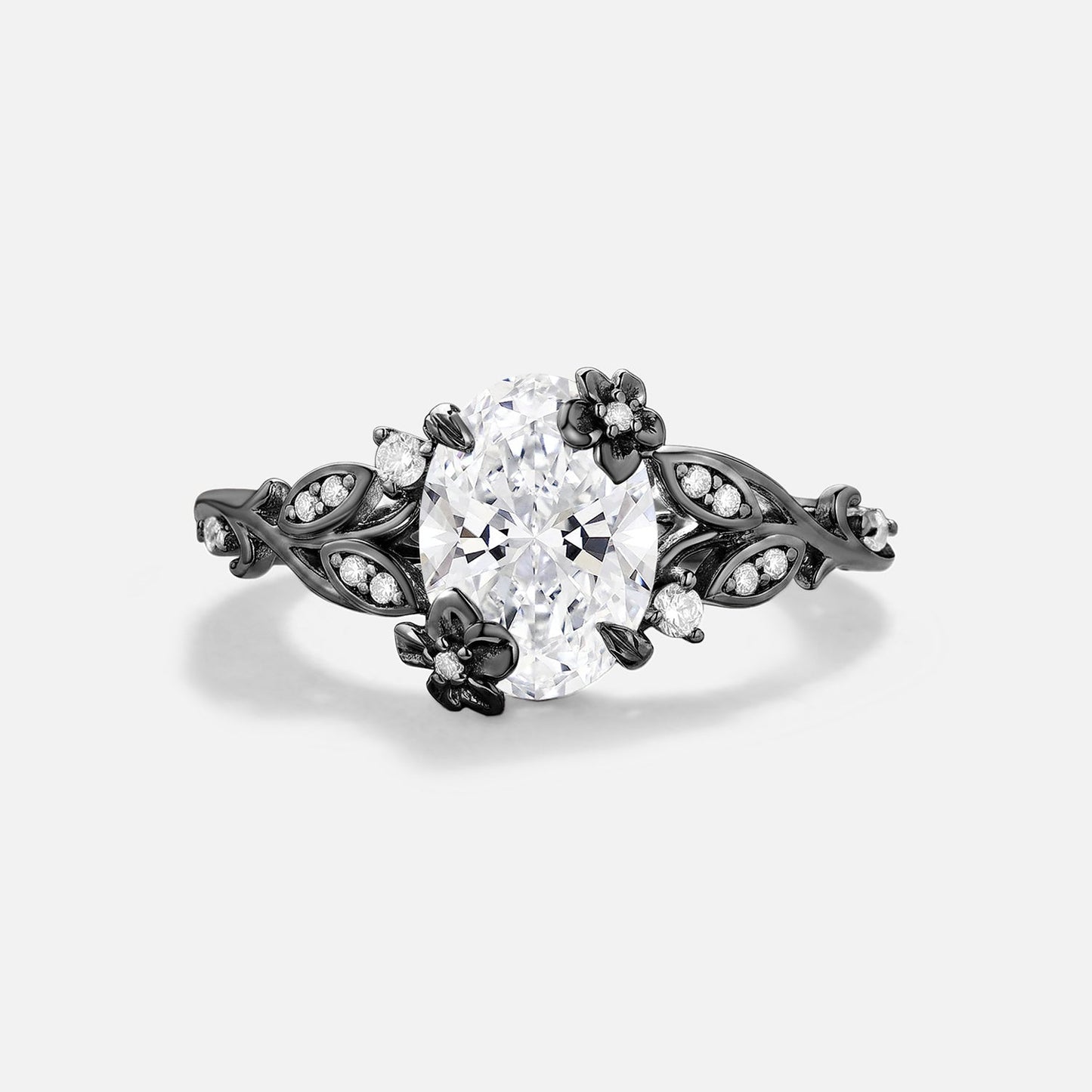 Oval Cut Moissanite Inspired Engagement Ring - Tansy