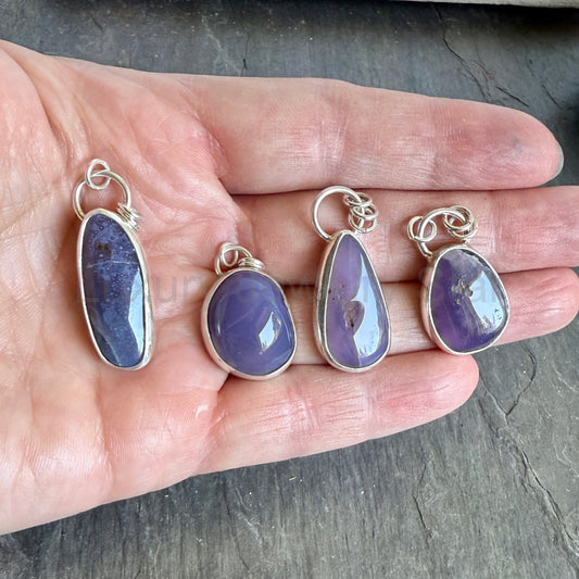 Long Oregon Holley Blue Pendant Necklace | PNW Gemstone Jewelry - image 2
