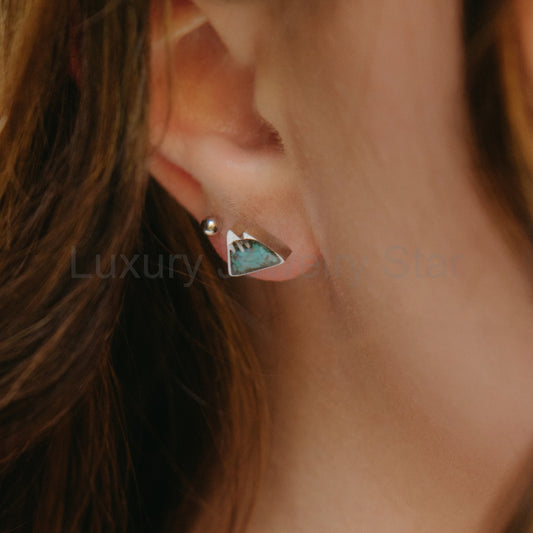 Turquoise Mountain Earrings - image 2