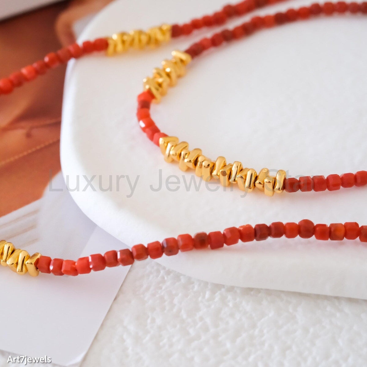 Carnelian Beaded Bracelet - image 6