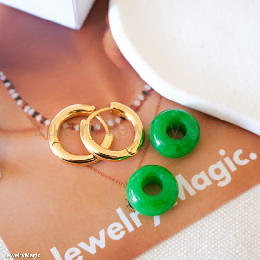 Jade Donuts Hoops - image 2