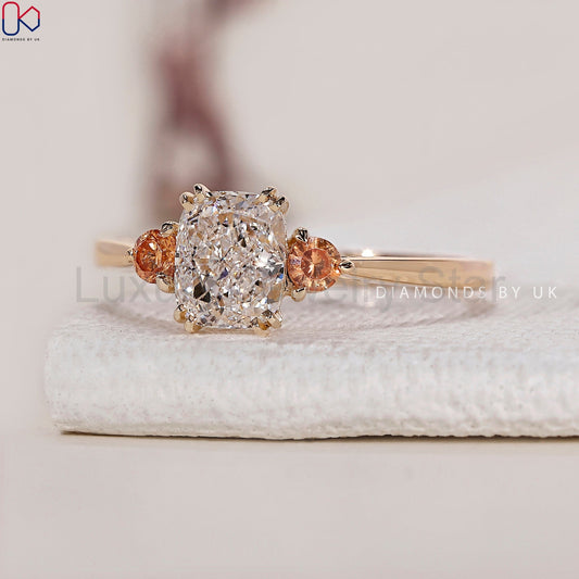 Cushion Cut Engagement Ring - image 2