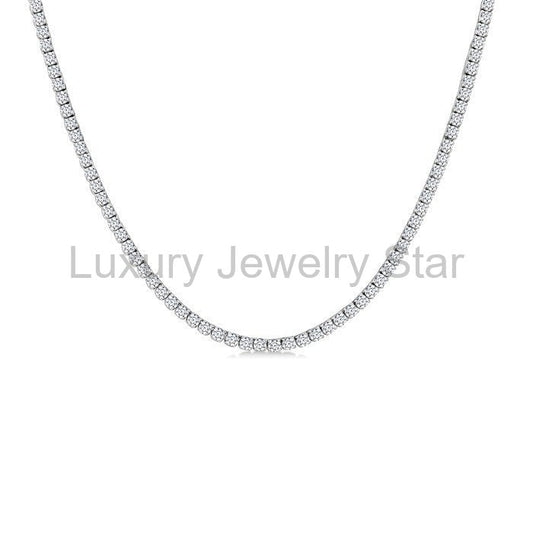 Halfway Diamond Tennis Necklace - image 2