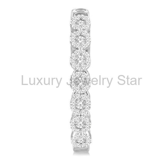 Lovebright Essential Diamond Hoop Earrings - image 2