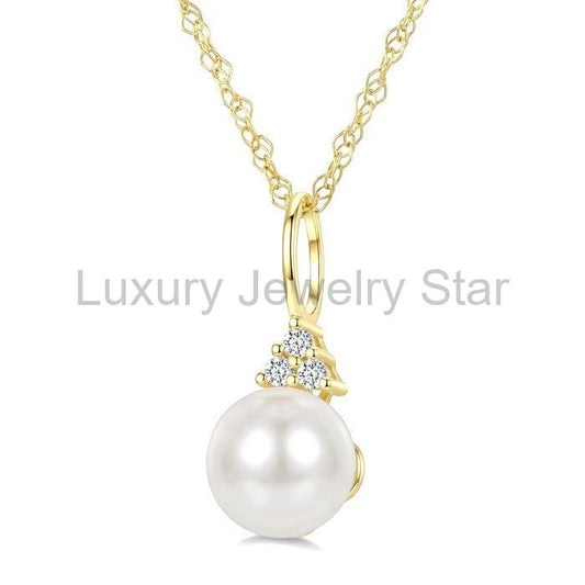 Pearl & Diamond Fashion Pendant