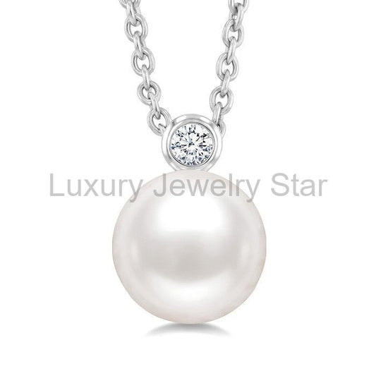 Pearl & Diamond Pendant
