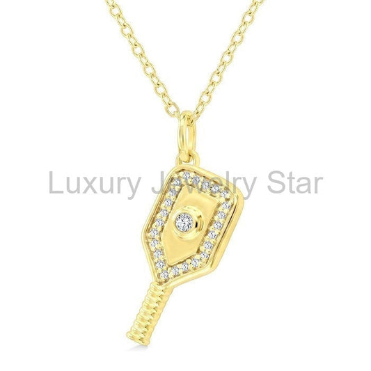 Pickleball Petite Diamond Fashion Pendant