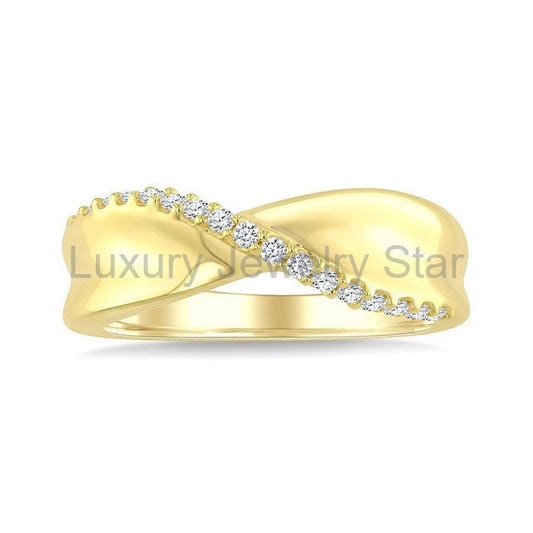 Twisted Diamond Fashion Band - image 2