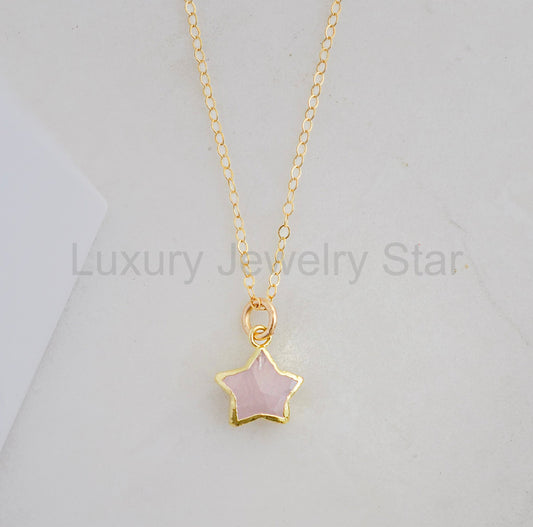 Rose Quartz Stargazer Necklace - image 2